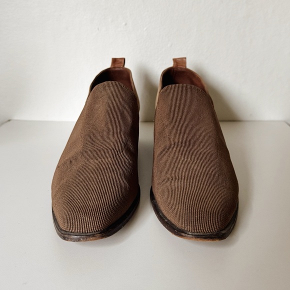 Donald J Pliner Leather Block Heel Loafers - Picture 5 of 9